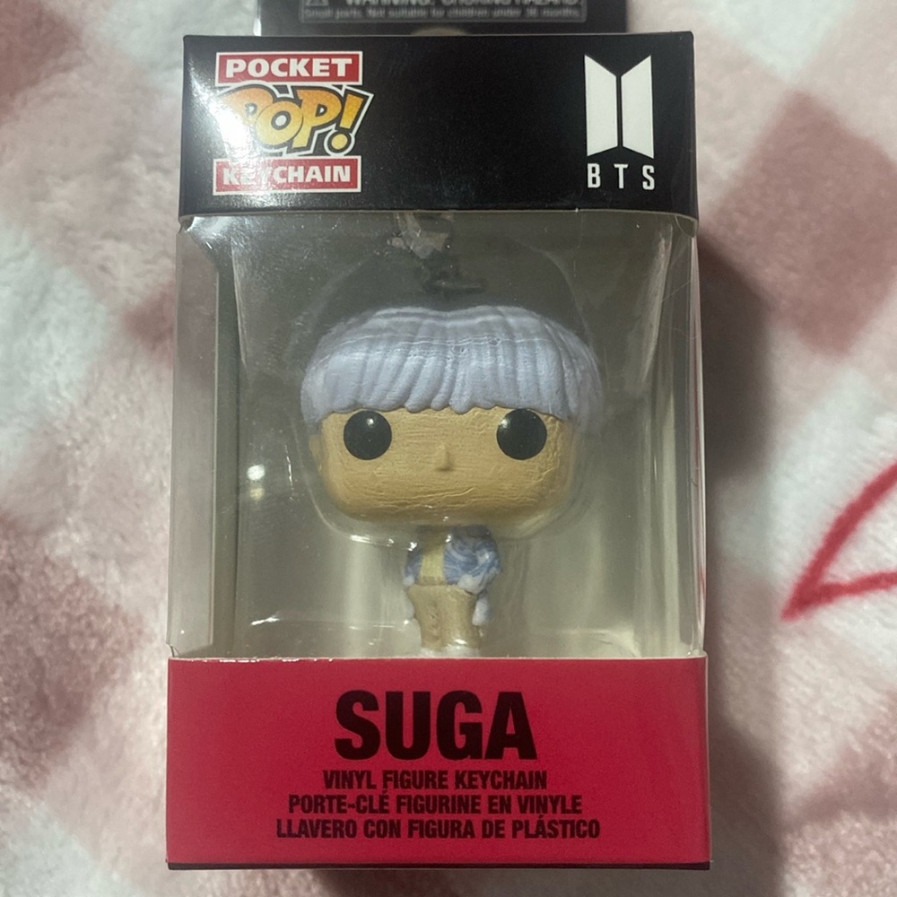 BTS suga funko pop keychain
